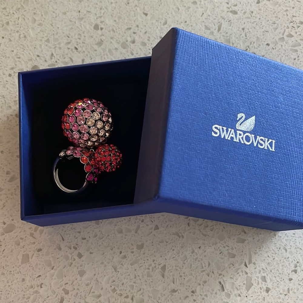 Swarovski crystals ring size 8